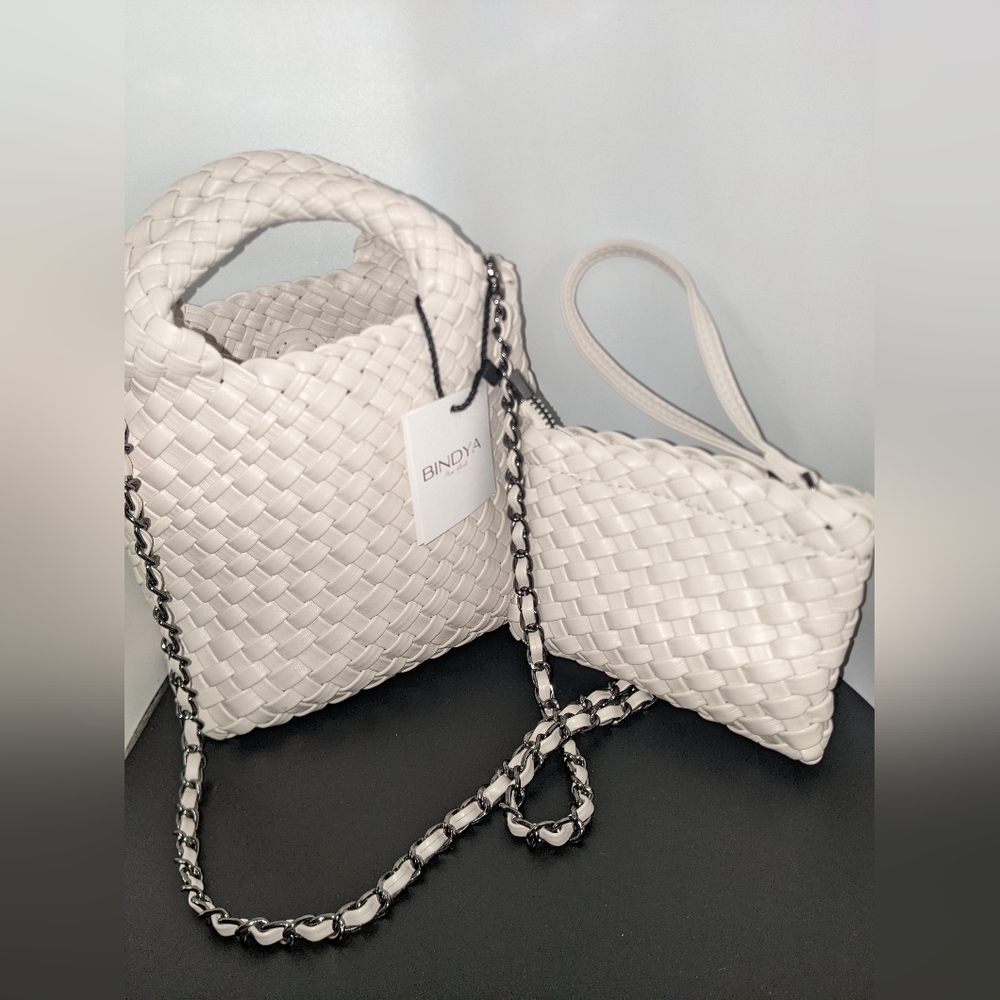 Bindya vegan leather matching handbag and coin purse